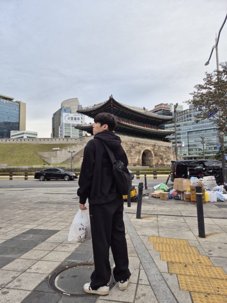 I recommend it as a trip to Sungnyemun Gate in the center of Seoul. Selfmaken trip.
